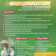 Rekrutmen Dosen Program Studi Akuntansi 1