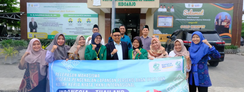 Unusida Lepas 2 Mahasiswi FKIP untuk Program PLP dan KKN Tematik Internasional di Thailand 2