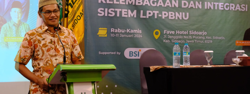 Ketua LPT PBNU Apresiasi Percepatan Perkembangan Unusida 1 Ketua LPT PBNU Prof H Ainun Naim Ph. D, M. B. A saat menyampaikan arahan (Foto: Humas Unusida)