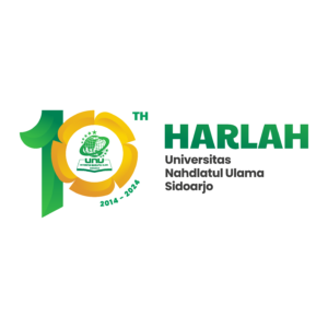 Unduh Logo Resmi Harlah ke-10 Universitas NU Sidoarjo - 1 Dekade di Sini 3